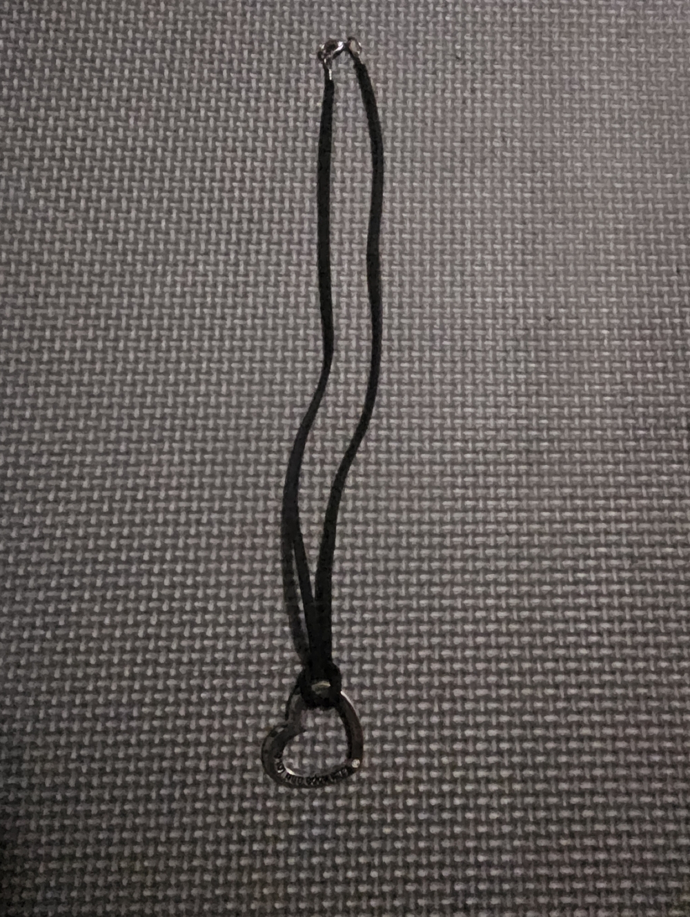 Leather Heart Necklace - Picture 2 of 2